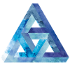 Optical illusion triangle Escher
