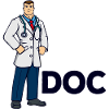 Superhéroe médico médico asistente médico médico de emergencia profesión