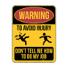 Warning employees don't need advice