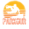 ParkourLäufer Race Running Jumping Freilaufen