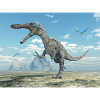 Suchomimus dinosaur in a landscape