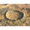 Crater landscape, impact crater, crater