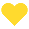 HEART sun yellow