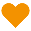 HEART light orange