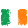 Grunge Ireland Flag Design