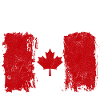 Distressed Canada Flag Print