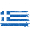 Distressed Greek Flag Graphic