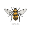 Realistic bees illustration