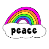 Peace Peace rainbow cloud