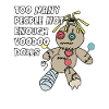 Halloween Voodoo Doll Witch Costume