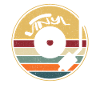 Disque vinyle rétro