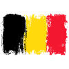 Belgian Flag Brush Art