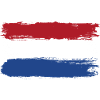 Dutch Flag Brush Strokes
