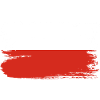 Brush Stroke Polish Flag