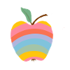 Pomme arc-en-ciel