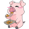 Pig Pizza Kawaii Sweet