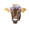 Flower wreath cow