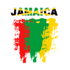 Jamaica font with flag