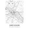 Dresde Carte Plan route Elbe
