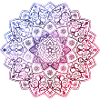 Mandala - purple - blue