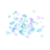 Fleurs bleues et violettes