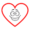 expectant heart comicstyle sticker sticker