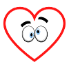 confused heart comicstyle sticker sticker