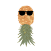 Pineapple with beard