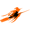 Black witch - orange