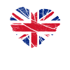 Royaume-Uni Drapeau britannique Coeur