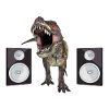 Loudspeaker boxes with dinosaurs