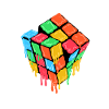 Cube melted gift
