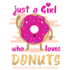 Donuts fille amour