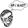 Zombie with speech bubble