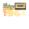 1964 Cassette Mixtape - 57e anniversaire