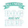 Chien et jeep