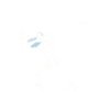 Dabbing skeleton face mask