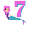 7th girl birthday mermaid gift