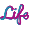 3d letters "life"