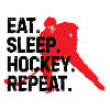 Eat Sleep Repeat Hockey Gift