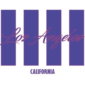 Los Angeles California purple style