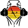 Sunset Glider Superhero