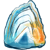 Blue agate gemstone