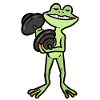 Bodybuilding frog fitness dumbbell