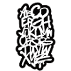 Letters graffiti font