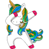 Unicorn dabbing