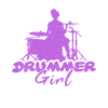 Cool drummer girl gift