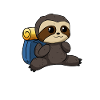 Hiker sloth hike mountaineer