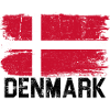 Grunge Danish Flag Brush