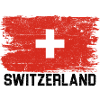 Schweizer Flagge Bürstenkreuz